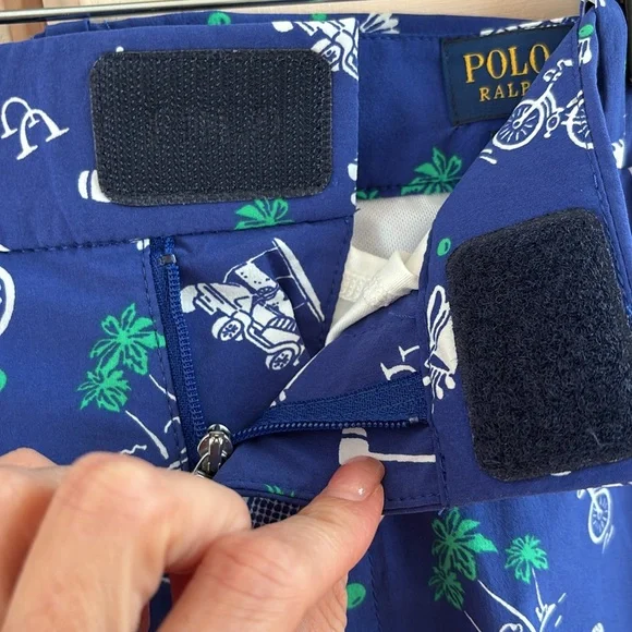 POLO golf shorts nwt 36. Martini Palm tree golf cart tennis racket. Pickle ball